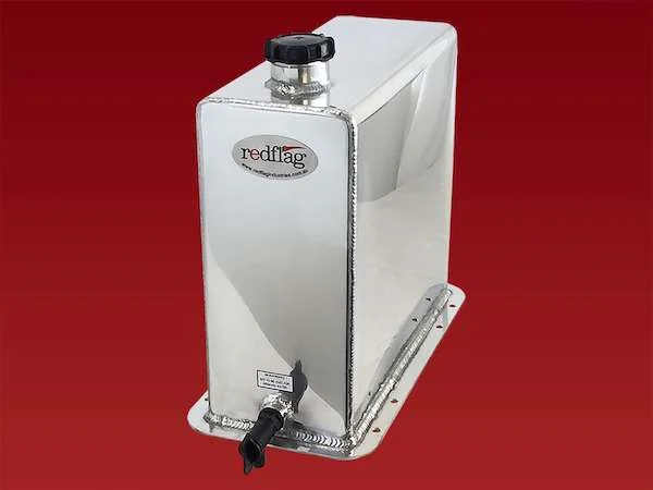 WT042 - 25 Litre Polished Stainless Steel Water Tank with Bottom Mount