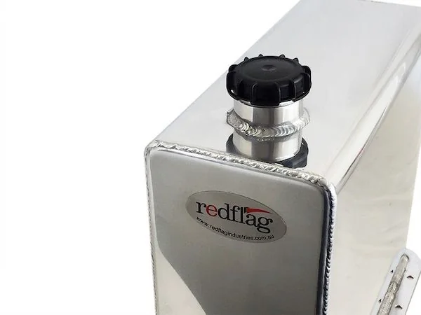 WT042 - 25 Litre Polished Stainless Steel Water Tank with Bottom Mount - RedFlag LED Light Perth - Image 3