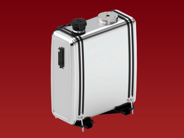 110 Litre Rectangular Space Saver Aluminium Oil Tank 280x620x700