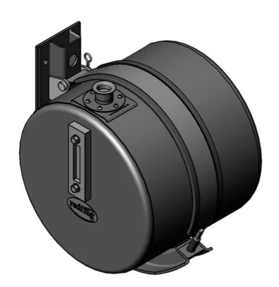 40 Litre Round Steel Hydraulic Oil Tank 400D x 350L