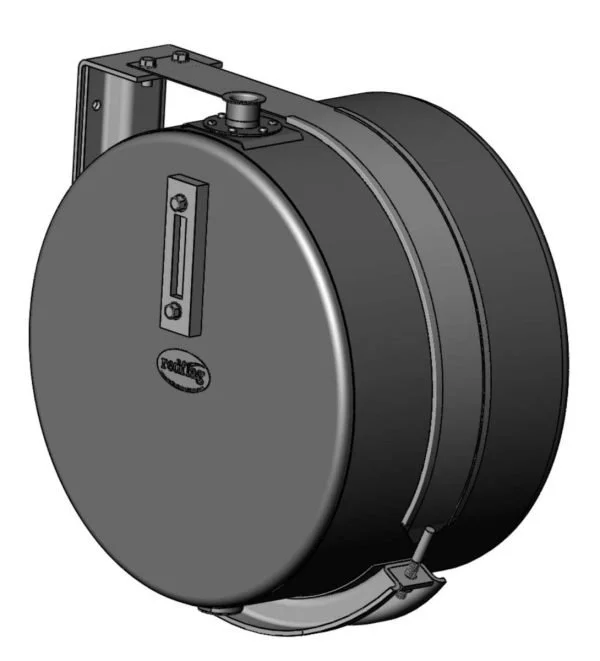 80 Litre Round Steel Hydraulic Oil Tank 550D x 350L