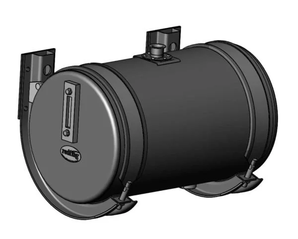 80 Litre Round Steel Hydraulic Oil Tank 400D x 650L