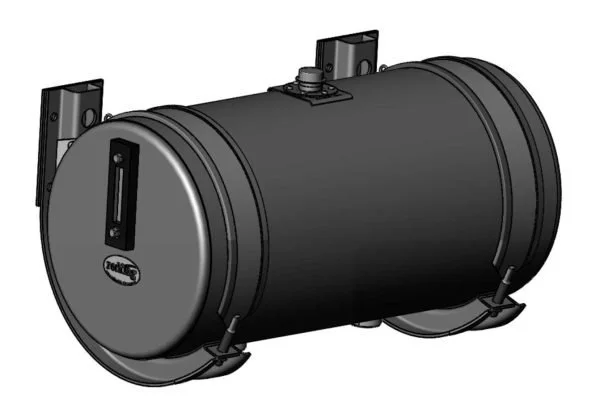 100 Litre Round Steel Hydraulic Oil Tank 400D x 800L