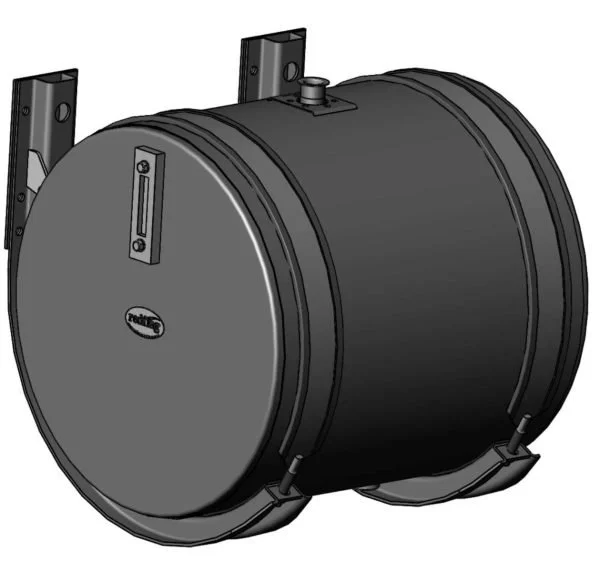 120 Litre Round Steel Hydraulic Oil Tank 550D x 525L