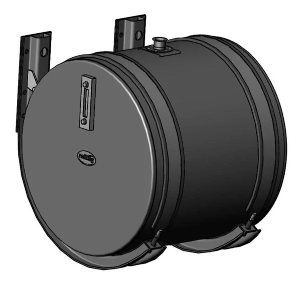 200 Litre Round Steel Hydraulic Oil Tank 660D x 600L