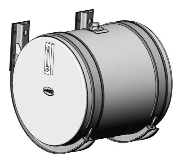 200 Litre Polished Aluminium Hydraulic Oil Tank