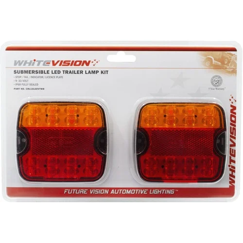 WhiteVision 10 Series LED Combo Trailer Lamp Twin Pack