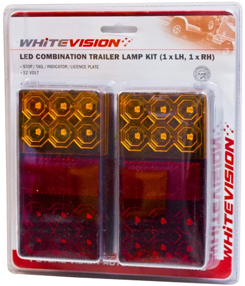 WhiteVision 120 Series LED Combo Trailer Lamp Twin Pack