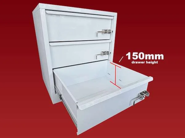 MSV3DD - 3 Drawer Deep Unit 550L x 620H x 450D - Image 3