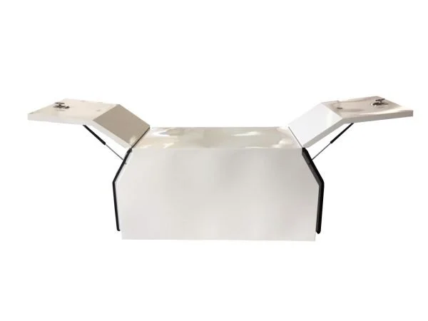 STR007 - 1/4 Canopy White Steel 700L x 1700D x 800H