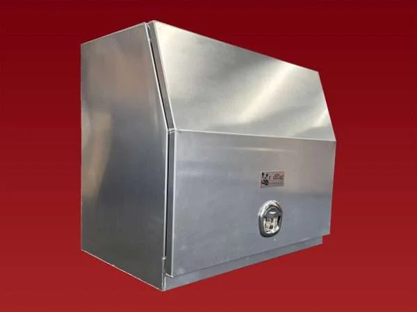 STR020AW White Aluminium 3/4 Lid Gullwing 900mm