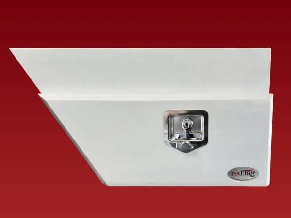 TB062W - 3/4 Lid Wheel Arch Tool Box Right White
