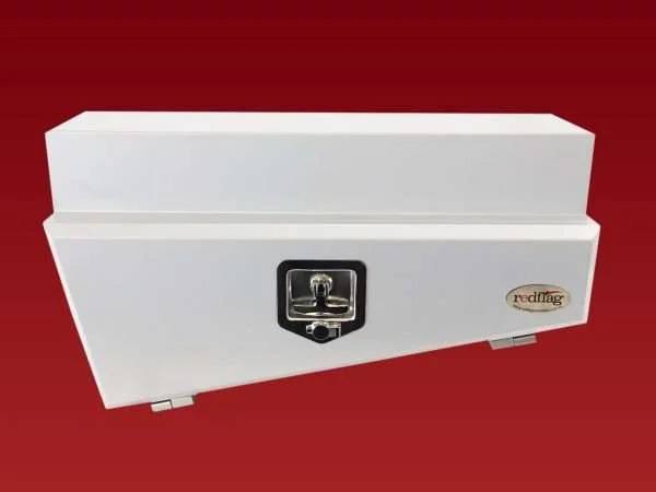 TB070CW - 750mm Double Tapered Wheel Arch Box Left White Steel