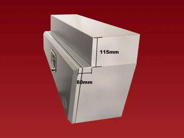 TB071AW - 750mm Double Tapered Wheel Arch Box Right Aluminium White - Image 3
