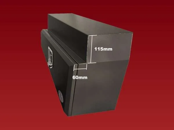 TB071CB - 750mm Double Tapered Wheel Arch Box Right Black - Image 3