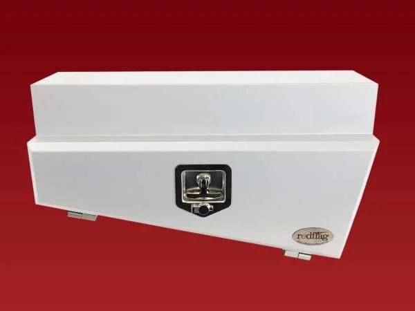 TB071CW - 750mm Double Tapered Wheel Arch Box Right White Steel