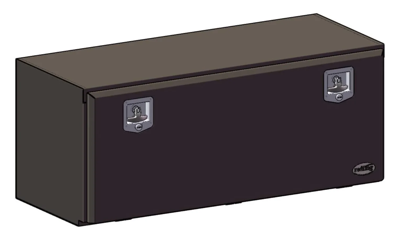 1200L x 500H x 500D Black Powder Coated Truck Tool Box - Image 2
