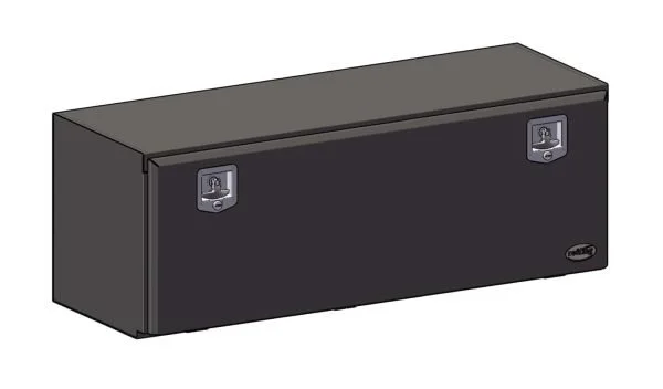 1500L x 500H x 500D Black Powder Coated Truck Tool Box - Image 3