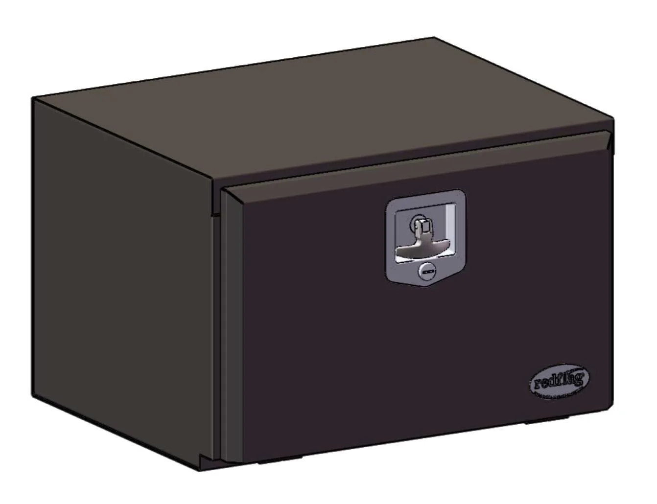 600L x 400H x 500D Black Powder Coated Truck Tool Box - Image 2