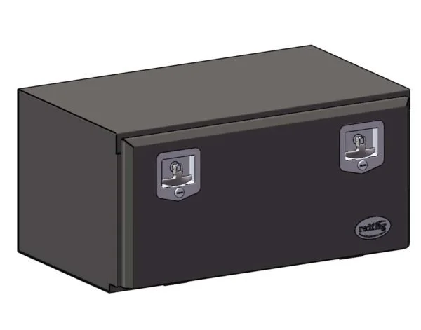 900L x 350H x 500D Black Powder Coated Truck Tool Box - Image 2