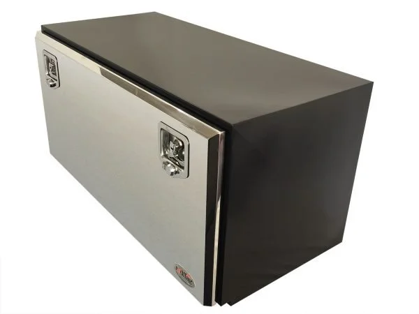 1000L x 500H x 500D Steel Tool Box - Stainless Steel Lid - Image 2
