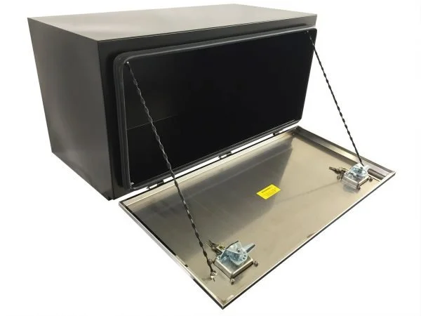 1000L x 500H x 500D Steel Tool Box - Stainless Steel Lid - Image 4