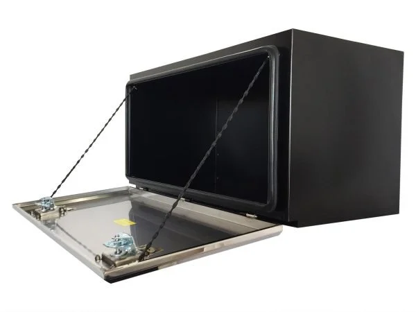 1000L x 500H x 500D Steel Tool Box - Stainless Steel Lid - Image 5
