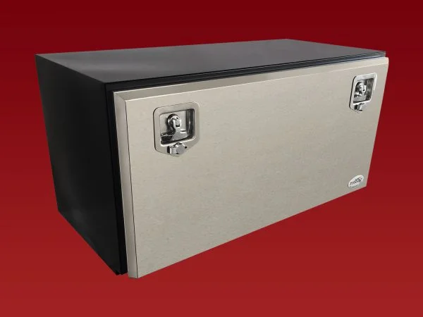1000L x 500H x 500D Steel Tool Box - Stainless Steel Lid