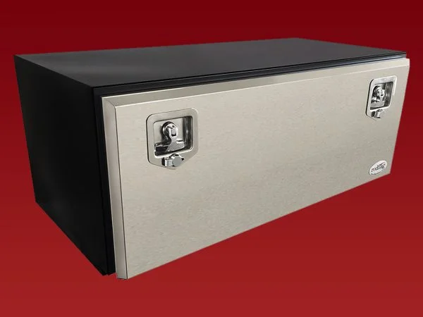 1200L x 350H x 500D Steel Tool Box - Stainless Steel Lid