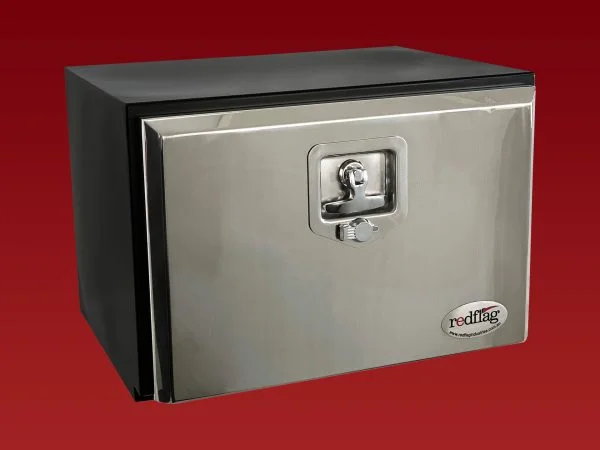 500L x 350H x 400D Steel Tool Box - Stainless Steel Lid