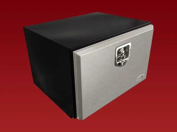 600L x 400H x 500D Steel Tool Box - Stainless Steel Lid