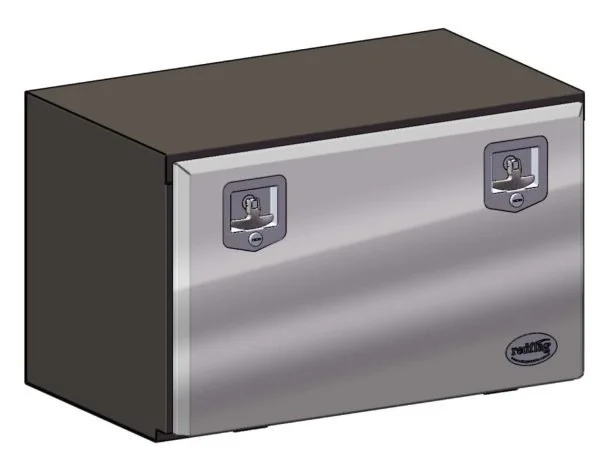 800L x 500H x 500D Steel Tool Box - Stainless Steel Lid - Image 3