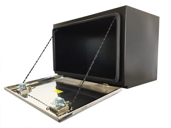 800L x 500H x 500D Steel Tool Box - Stainless Steel Lid - Image 4