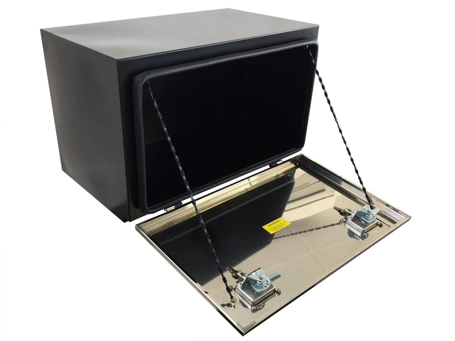 800L x 500H x 500D Steel Tool Box - Stainless Steel Lid - Image 5