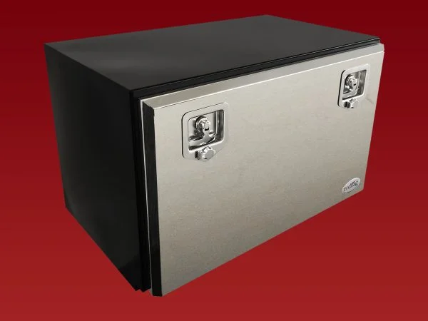 800L x 500H x 500D Steel Tool Box - Stainless Steel Lid