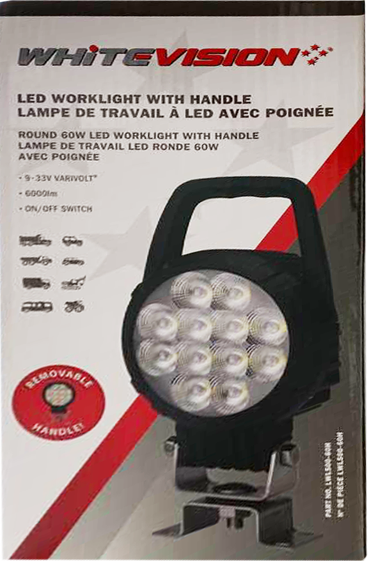 500 Series Heavy Duty LED Worklight 60W Round - Image 5