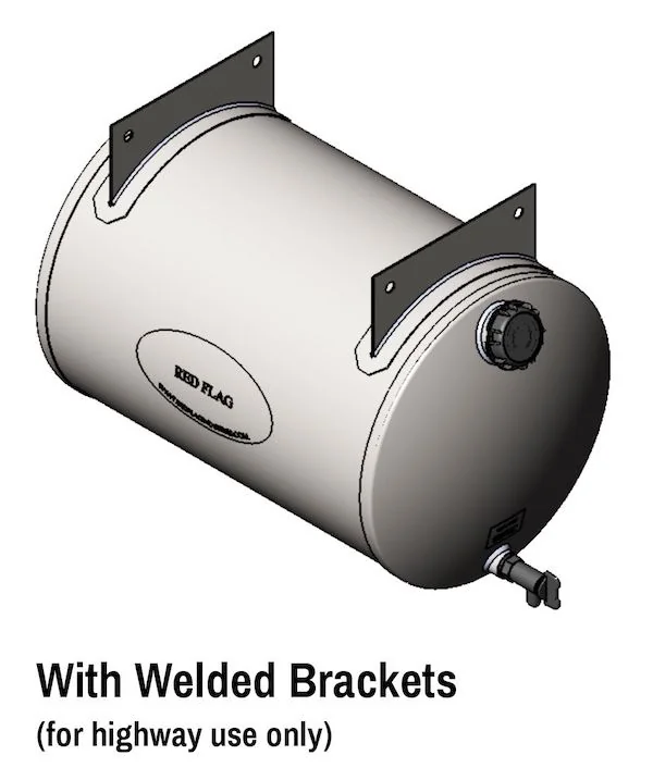 WT021 - 50 Litre Polished Aluminium Water Tank with Top Mounts - RedFlag LED Light Perth - Image 8