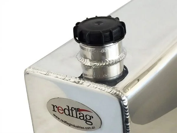 WT028 - 25 Litre Polished Aluminium Water Tank with Chassis Mount - RedFlag LED Light Perth - Image 4