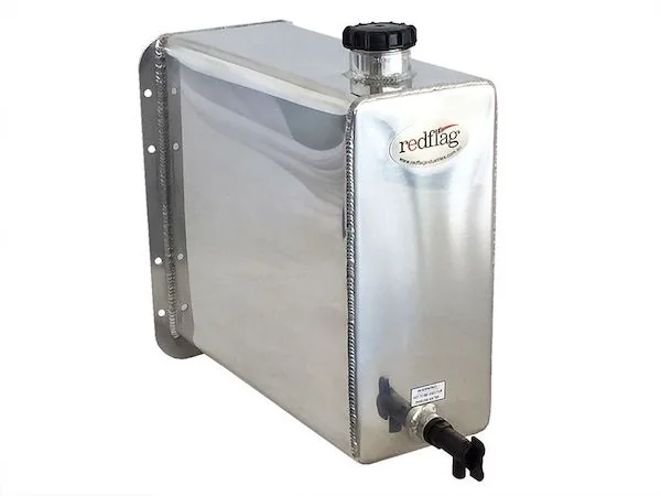 WT028 - 25 Litre Polished Aluminium Water Tank with Chassis Mount