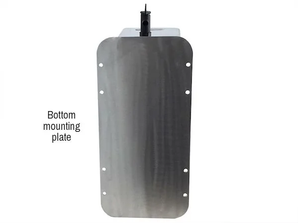 WT041 - 25 Litre Polished Aluminium Water Tank with Bottom Mount - RedFlag LED Light Perth - Image 2